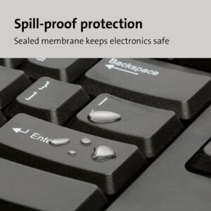 Kensington ValuKey Wired USB UK Keyboard Black 1500109 - Image 4