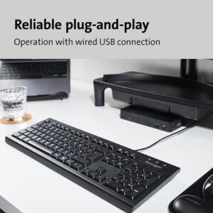 Kensington ValuKey Wired USB UK Keyboard Black 1500109 - Image 5