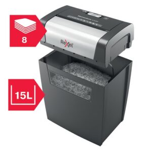 Rexel Momentum X308 Cross-Cut P-3 Shredder Black 2104570 - Image 3