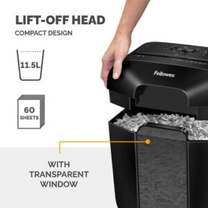 Fellowes Powershred LX25 Cross-Cut P-4 Shredder Black 4171101 - Image 6