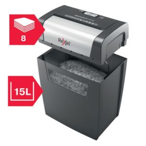 Rexel Momentum X308 Cross-Cut P-3 Shredder Black 2104570 - Image 14