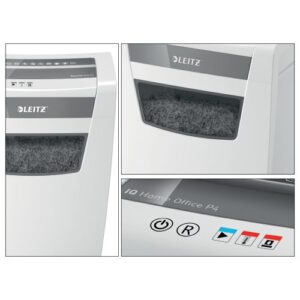 Leitz IQ Home Office Cross-Cut Paper Shredder P-4 White 80091000 - Image 7