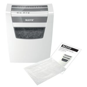 Leitz IQ Home Office Cross-Cut Paper Shredder P-4 White 80091000 - Image 9
