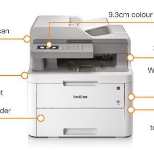 Brother DCP-L3550CDW 3 in 1 Colour Laser Printer DCPL3550CDWZU1 - Image 3