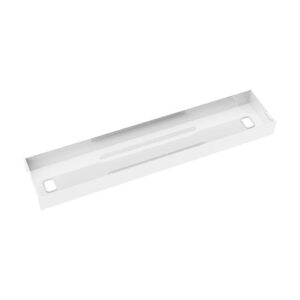 Elev8 lower cable channel with cover for back-to-back 1400mm desks - white - Image 1