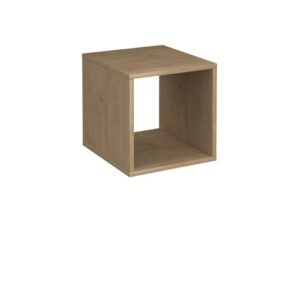 Flux modular storage single wooden cubby unit - kendal oak - Image 1
