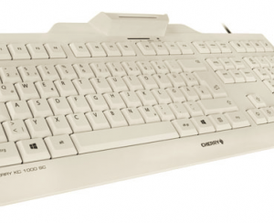 Cherry KC 1000 SC Corded Security Keyboard with Integrated Smartcard Terminal Light Grey JKA0100GB0 - Image 3