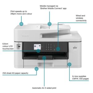 Brother MFC-J5340DW A3 All-in-One Wireless Inkjet Printer MFC-J5340DW - Image 6
