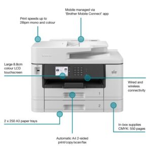 Brother MFC-J5740DW A3 All-in-One Wireless Inkjet Printer White MFC-J5740DW - Image 6