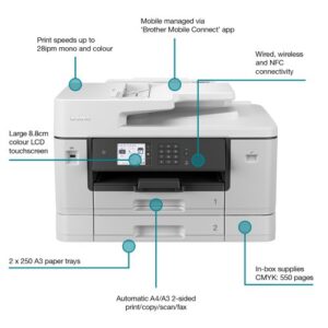 Brother MFC-J6940DW A3 All-in-One Wireless Inkjet Printer MFC-J6940DW - Image 6